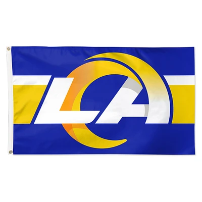 WinCraft Los Angeles Rams 3' x 5' Horizontal Stripe 1-Sided Deluxe Flag