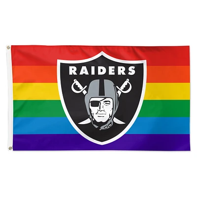 WinCraft Las Vegas Raiders 3' x 5' Pride 1-Sided Deluxe Flag