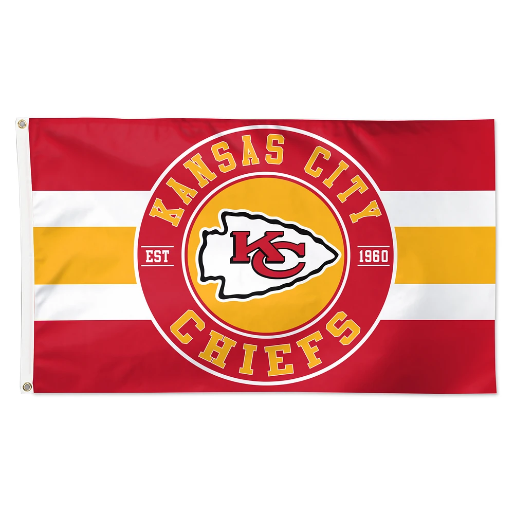 WinCraft Kansas City Chiefs 3' x 5' Classic 1-Sided Deluxe Flag