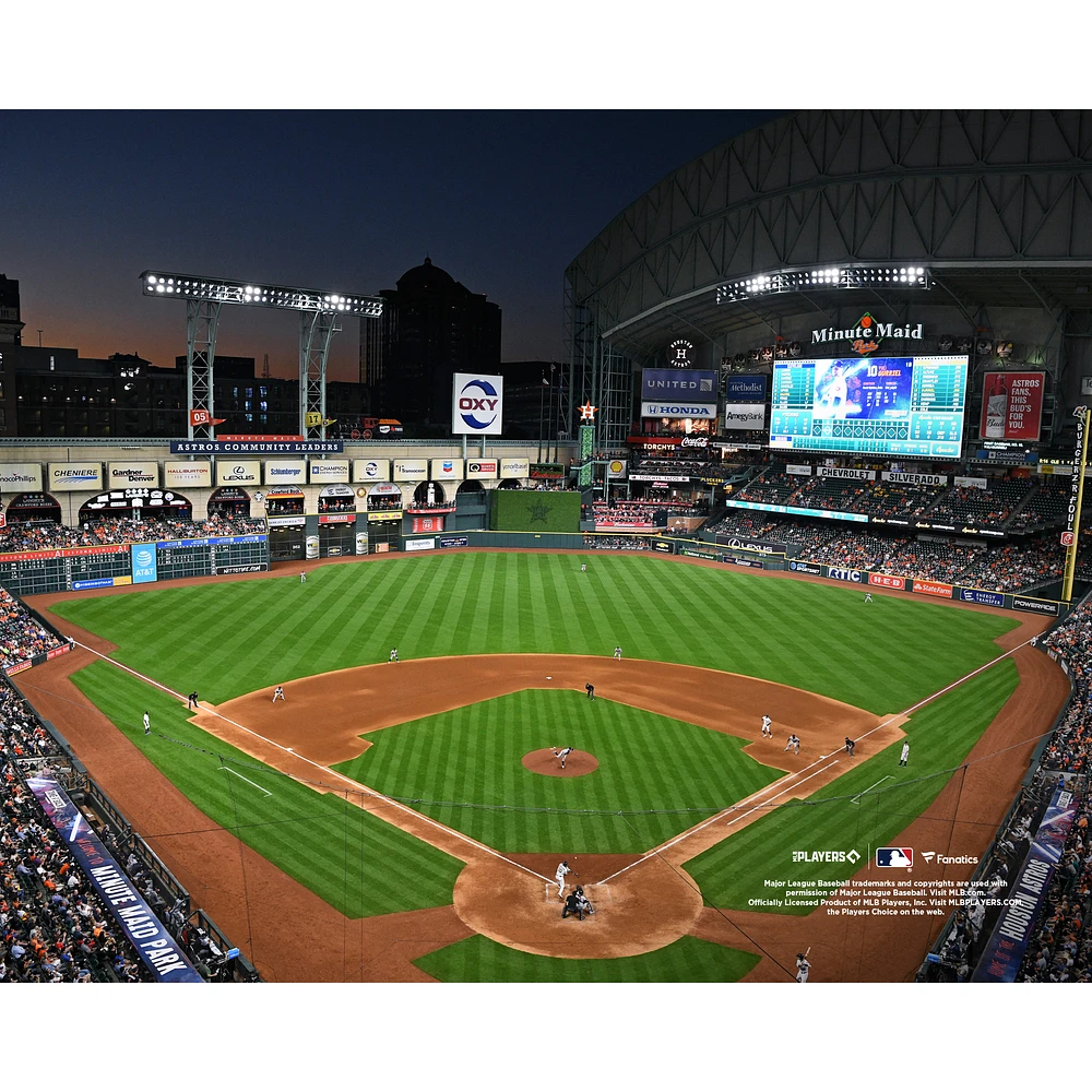 Houston Astros Unsigned Minute Maid Park Sunset Stadium Photograph