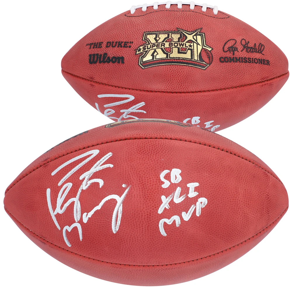 Peyton Manning Indianapolis Colts Autographed Wilson Super Bowl XLI Pro Football with "SB XLI MVP" Inscription