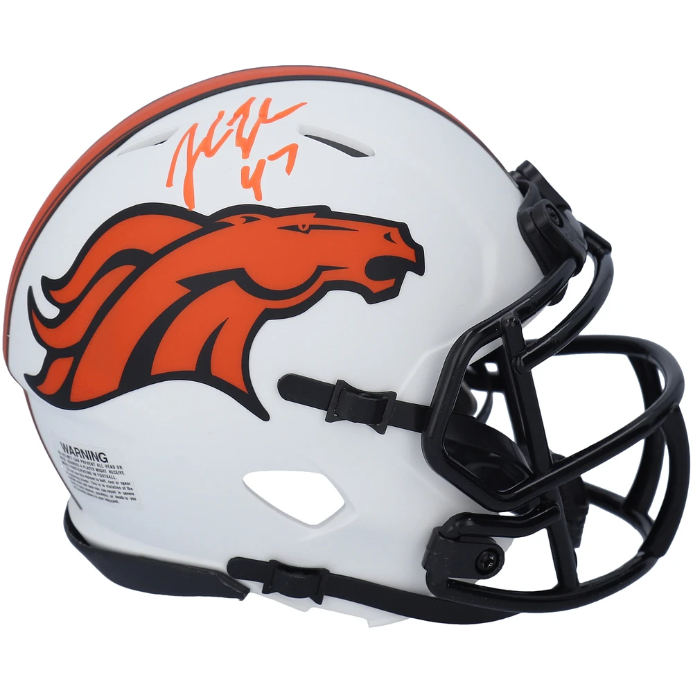 John Lynch Denver Broncos Autographed Riddell Lunar Eclipse Alternate Speed Mini Helmet