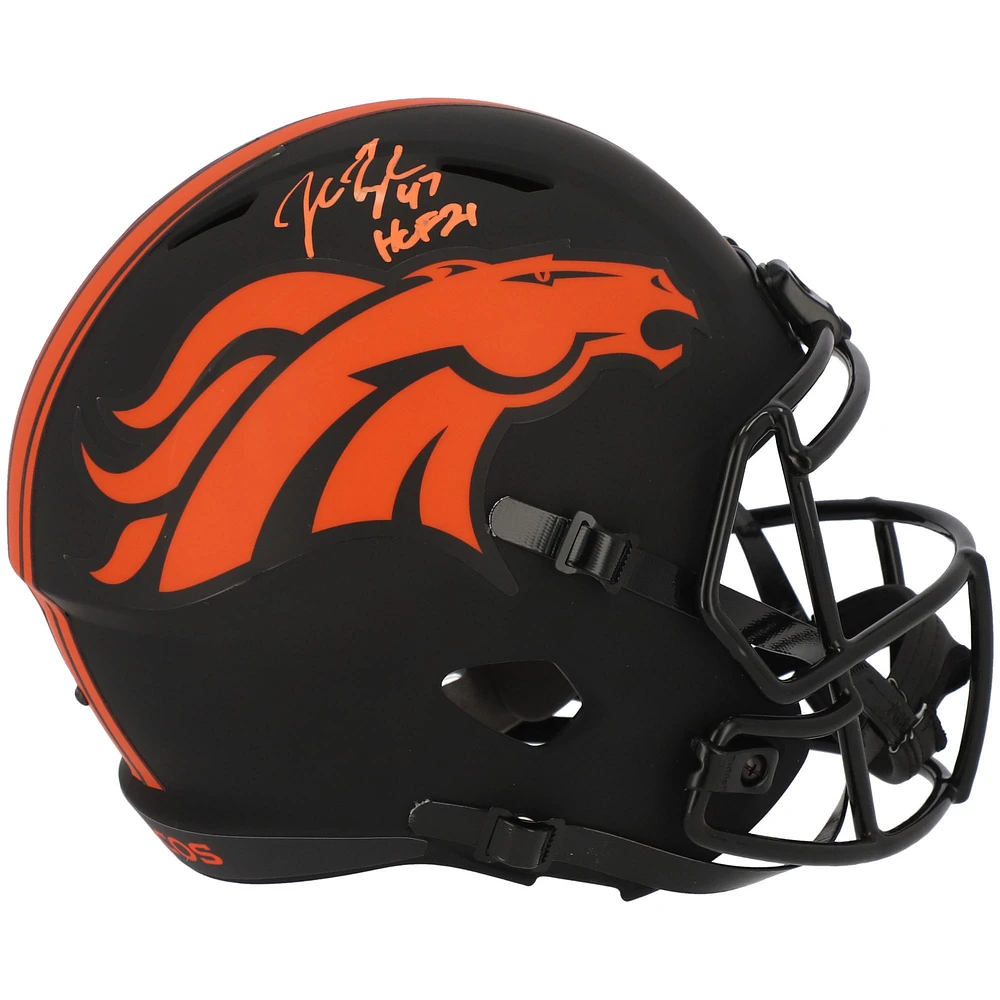 John Lynch Denver Broncos Autographed Riddell Eclipse Alternate Speed Replica Helmet with "HOF 21" Inscription
