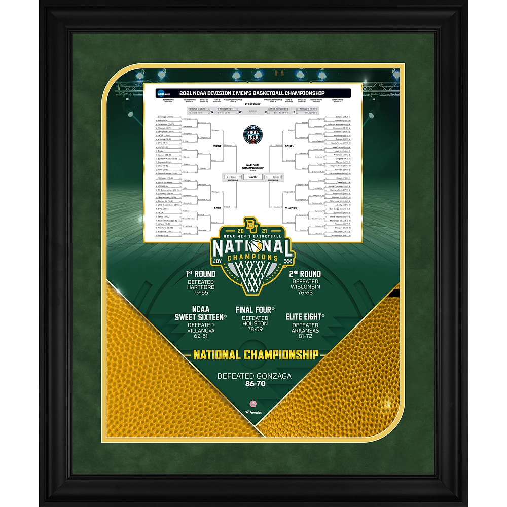 Baylor Bears 2021 NCAA Men's Basketball National Champions Framed 20" x 24" Collage