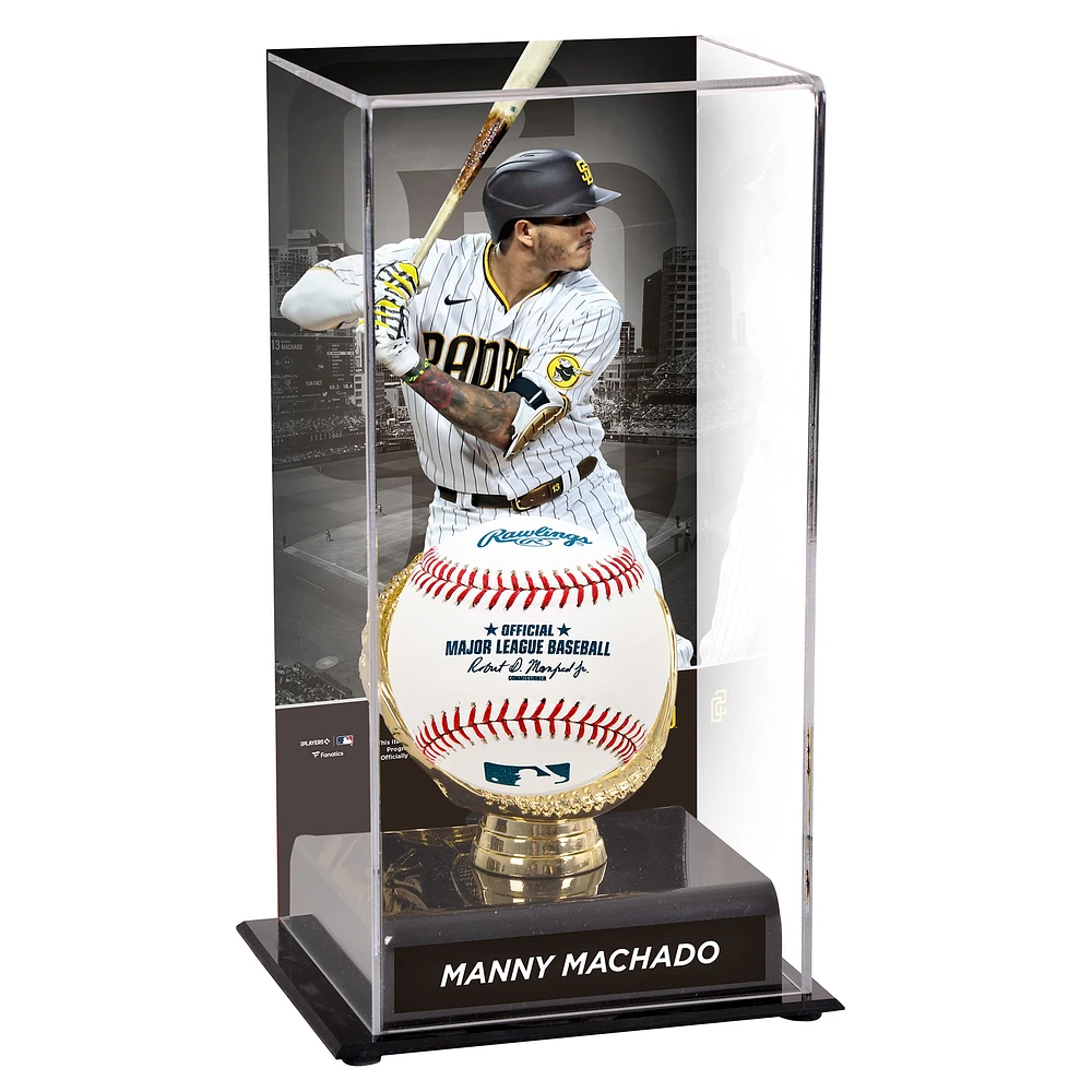 Manny Machado San Diego Padres Gold Glove Display Case with Batting Image
