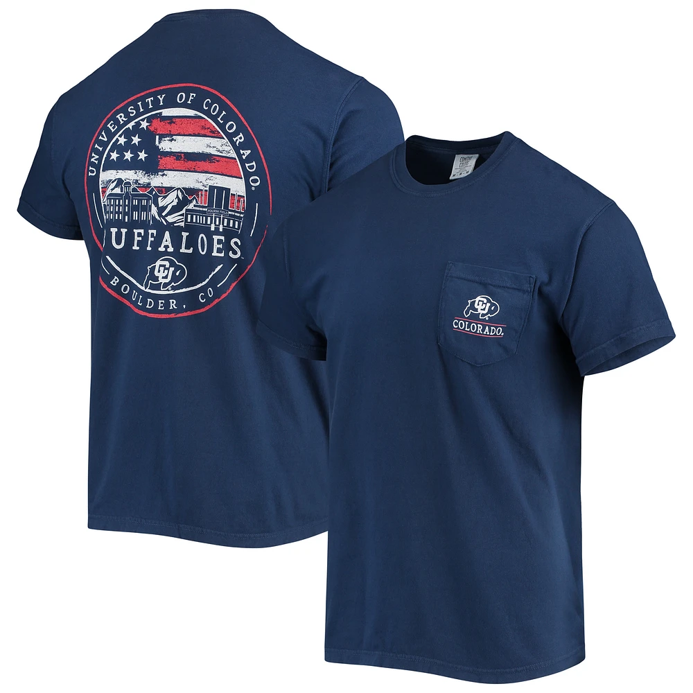 Men's Navy Colorado Buffaloes Campus Americana T-Shirt