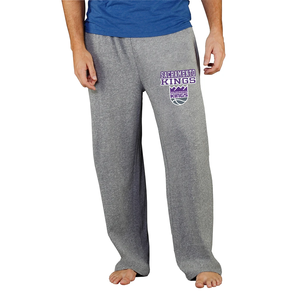 Men's Concepts Sport Gray Sacramento Kings Mainstream Tri-Blend Terry Pants