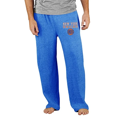Men's Concepts Sport Blue New York Knicks Mainstream Tri-Blend Terry Pants