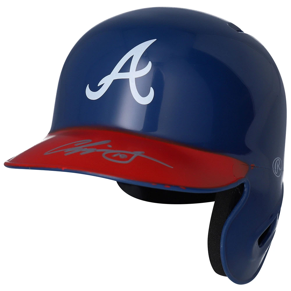 Chipper Jones Atlanta Braves Autographed Mini Batting Helmet