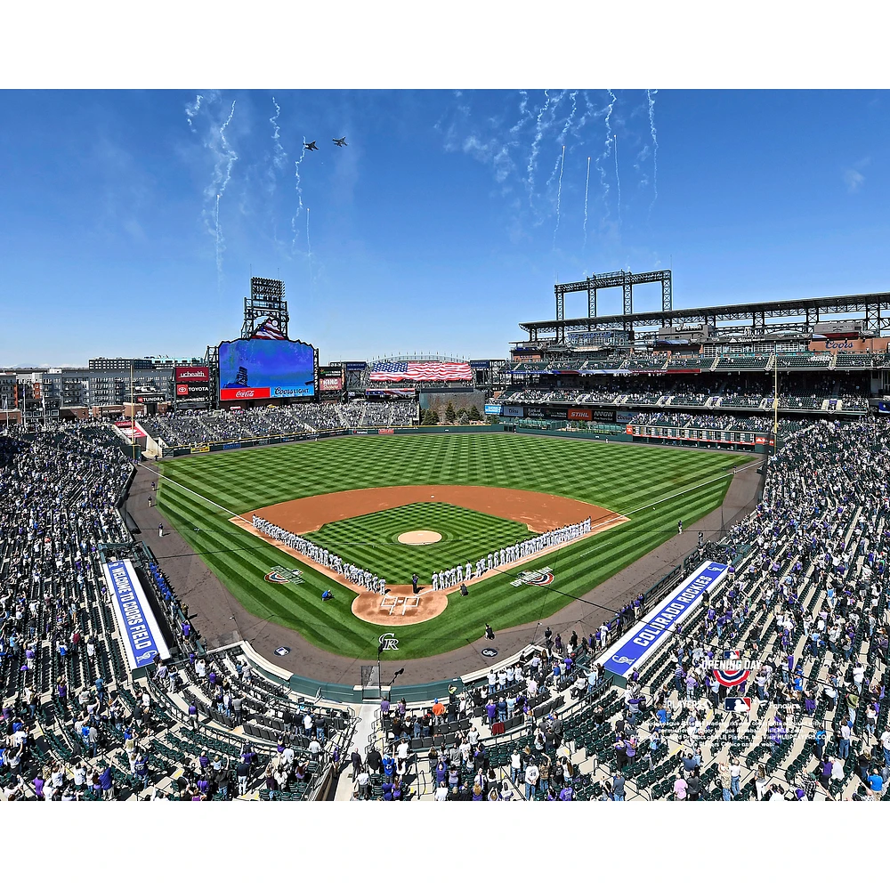 Colorado Rockies Unsigned 2021 Opening Day Stadium Photograph