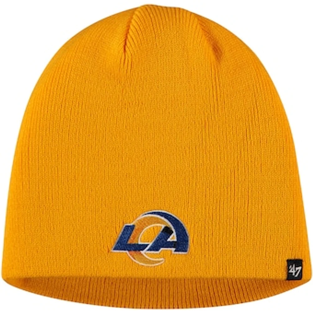 Men's '47 Gold Los Angeles Rams Secondary Logo Knit Beanie