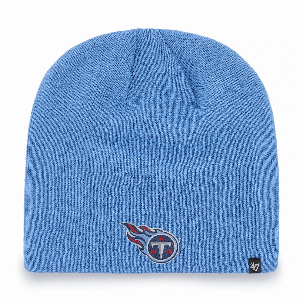 Men's '47 Light Blue Tennessee Titans Secondary Logo Knit Beanie