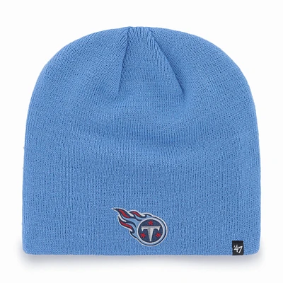 Men's '47 Light Blue Tennessee Titans Secondary Logo Knit Beanie