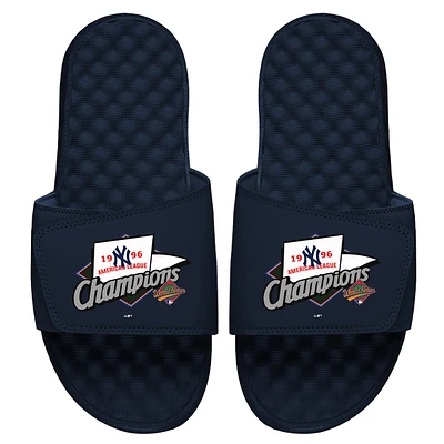 Men's ISlide Navy New York Yankees 1996 World Series Champions Throwback Slide Sandals