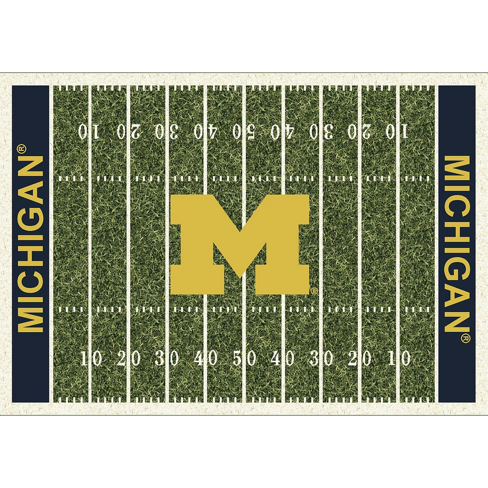 Imperial Michigan Wolverines 5'4'' x 7'8'' Home Field Rug