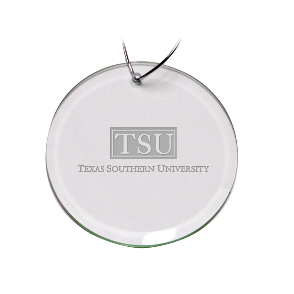 Texas Southern Tigers 3'' Glass Round Ornament