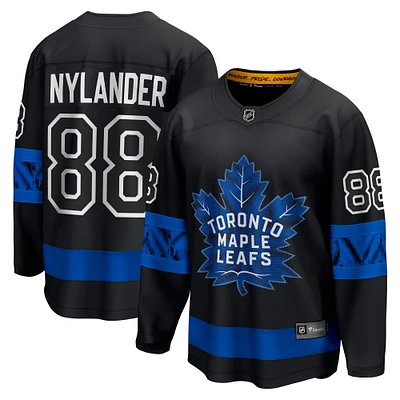 Men's Fanatics William Nylander Black Toronto Maple Leafs 2021/22 Alternate Premier Breakaway Reversible Player - Jersey