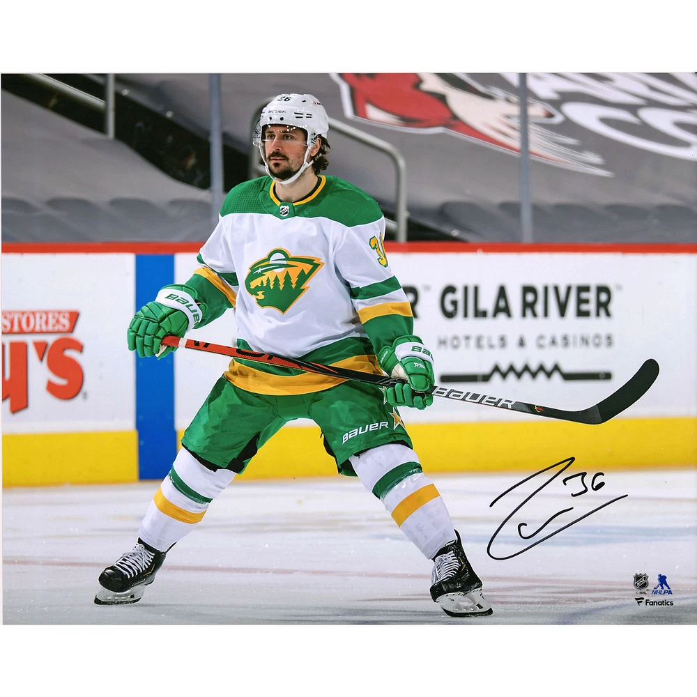 Mats Zuccarello Minnesota Wild Autographed 16" x 20" Reverse Retro Jersey Skating Photograph