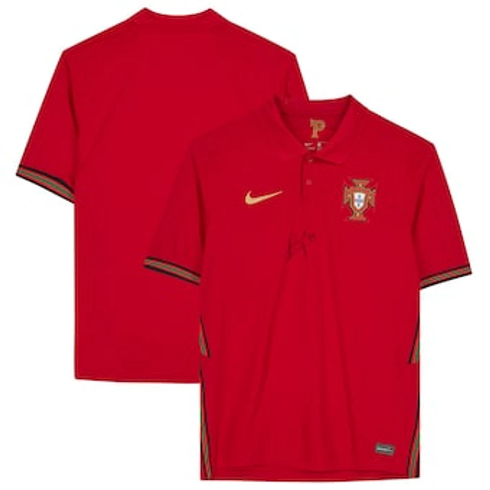 Bruno Fernandes Portugal National Team Autographed Nike 2020-2021 Home Jersey - Front Signed