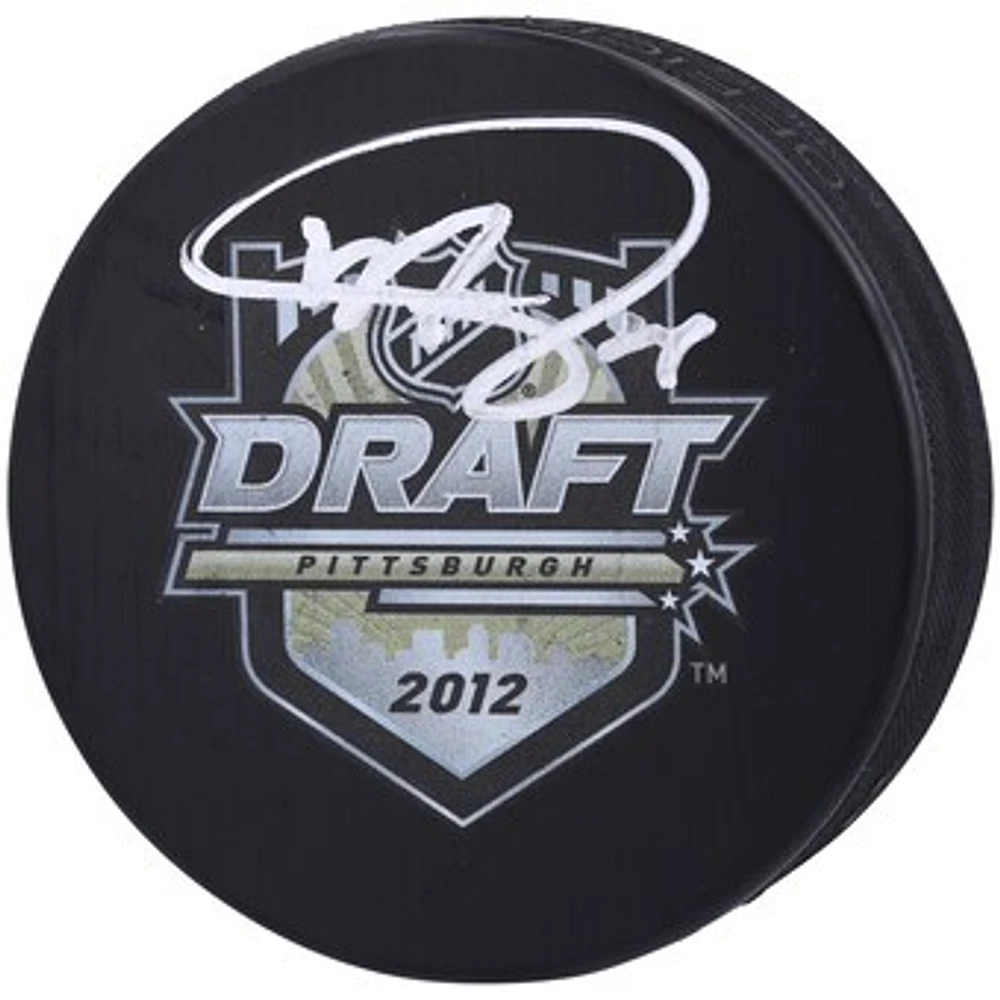 Matt Dumba Minnesota Wild Autographed 2012 NHL Draft Logo Hockey Puck