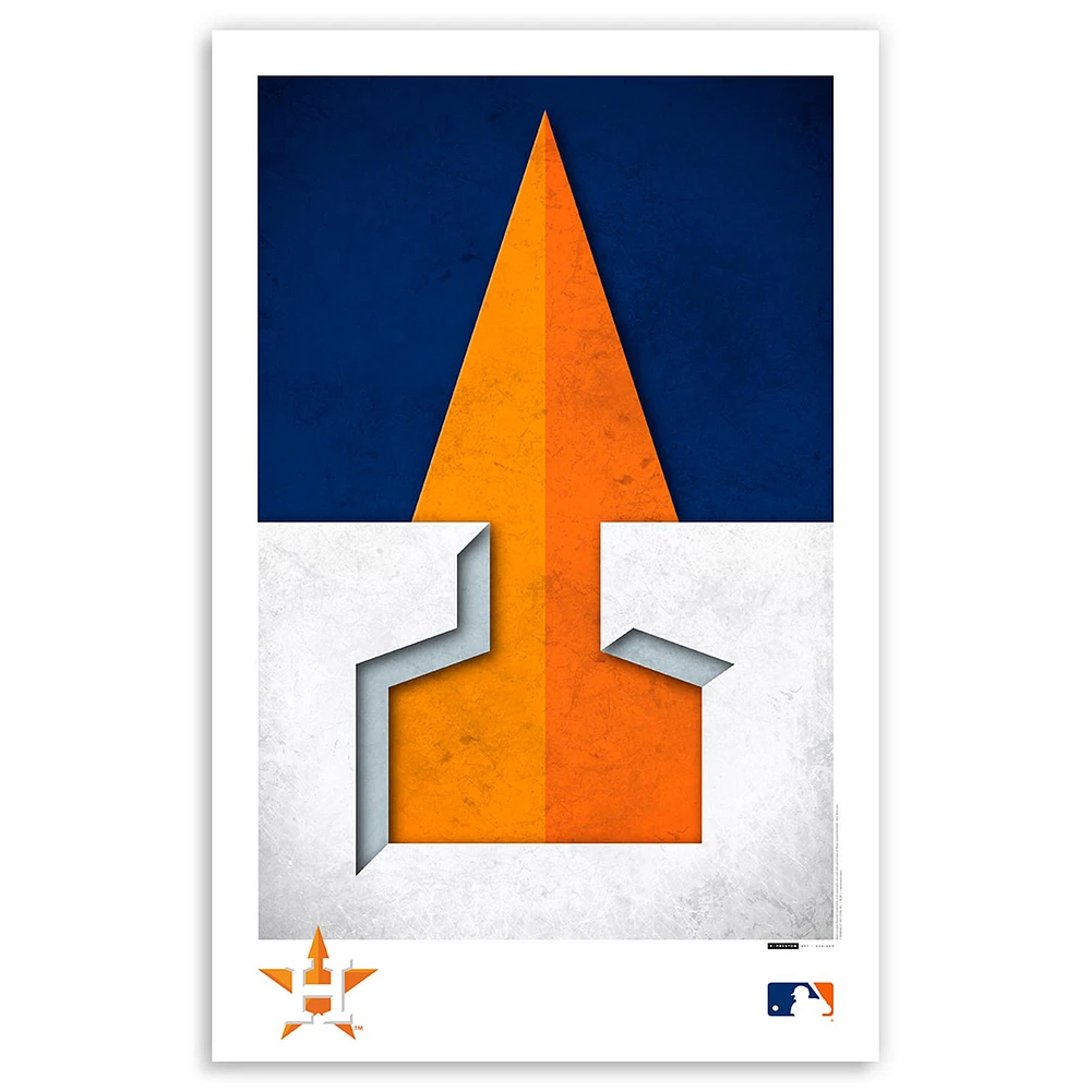 Houston Astros 11'' x 17'' Minimalist Team Logo Art Poster