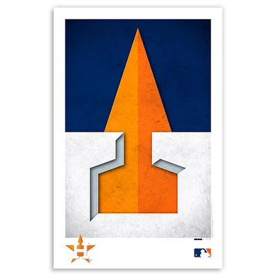 Houston Astros 11'' x 17'' Minimalist Team Logo Art Poster