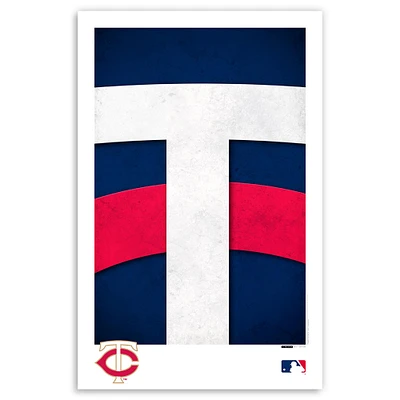 Minnesota Twins 11'' x 17'' Minimalist Team Logo Art Poster