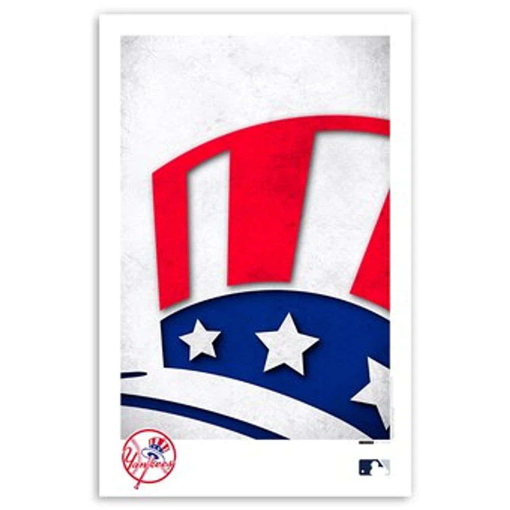 New York Yankees 11'' x 17'' Minimalist Team Logo Art Poster