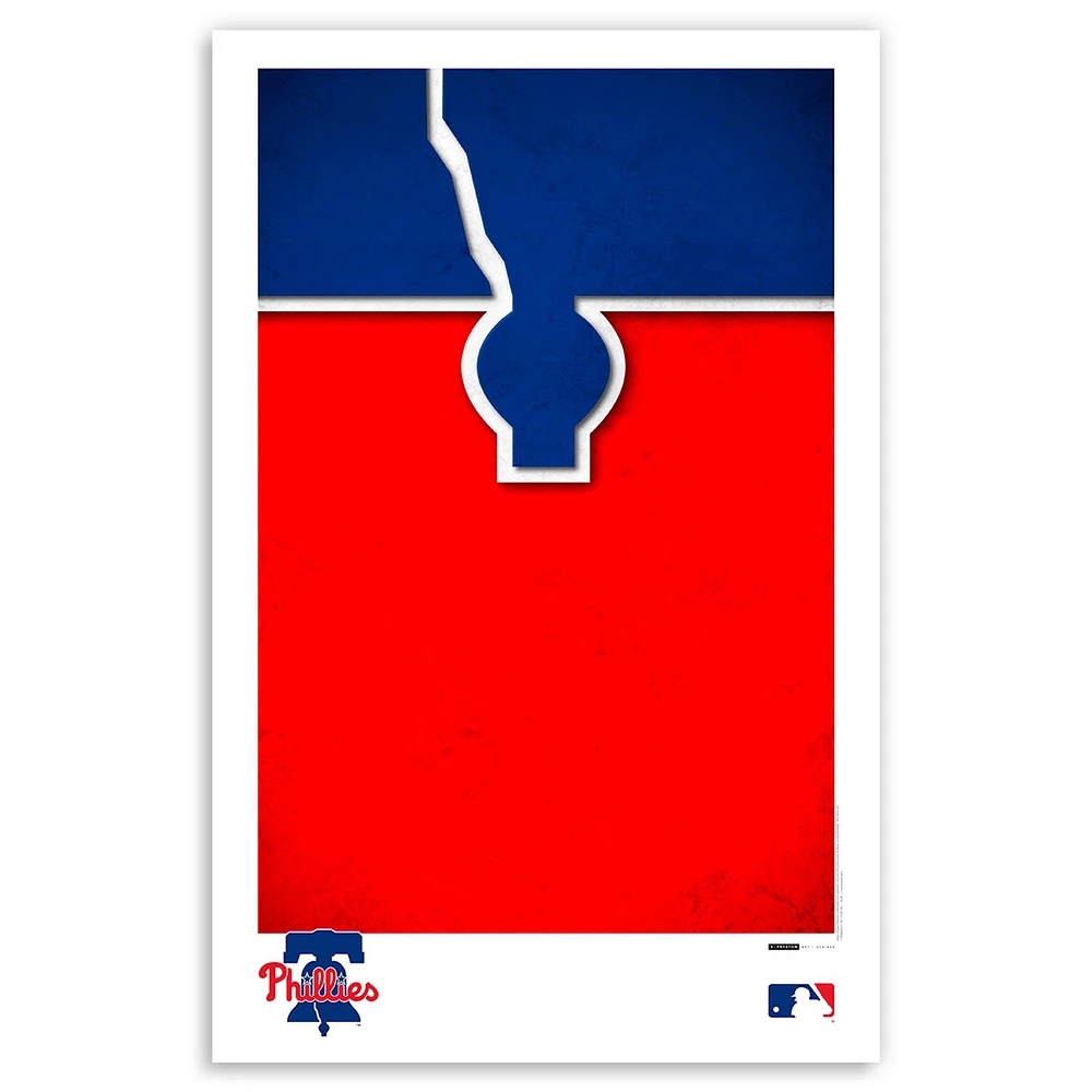Philadelphia Phillies 11'' x 17'' Minimalist Team Logo Art Poster