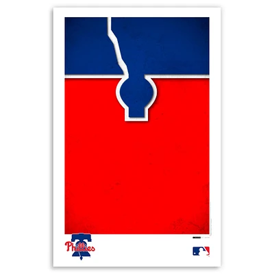 Philadelphia Phillies 11'' x 17'' Minimalist Team Logo Art Poster