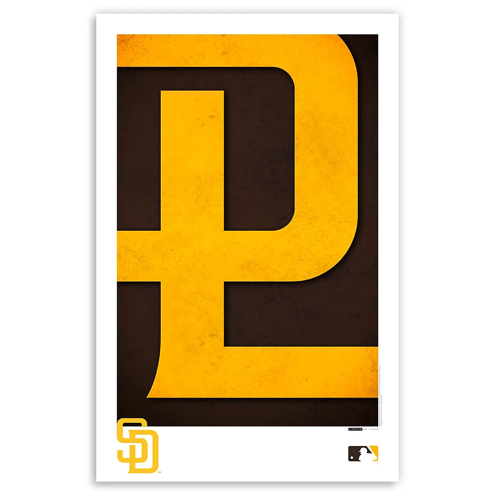 San Diego Padres 11'' x 17'' Minimalist Team Logo Art Poster