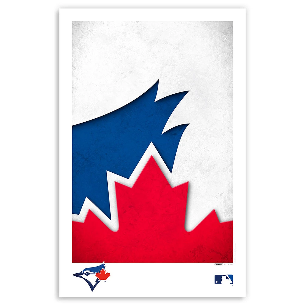 Toronto Blue Jays 11'' x 17'' Minimalist Team Logo Art Poster