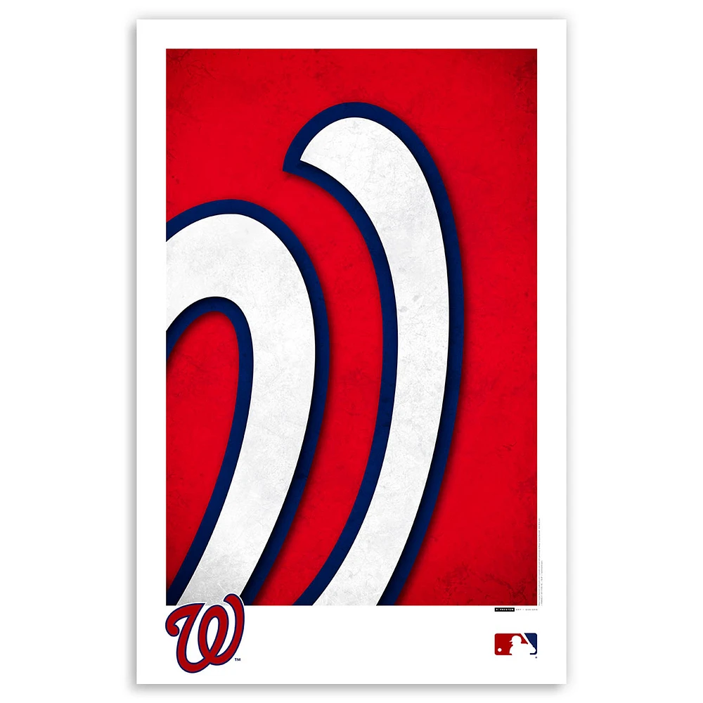 Washington Nationals 11'' x 17'' Minimalist Team Logo Art Poster