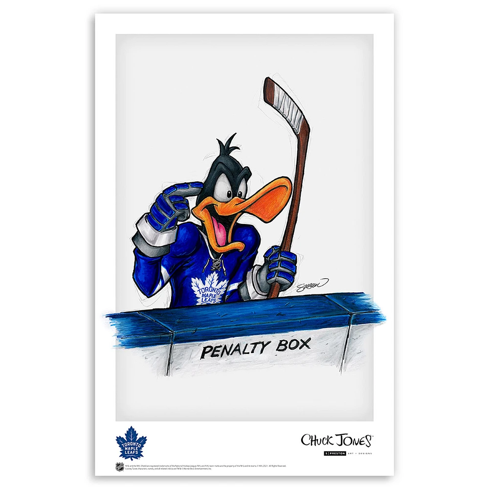 Toronto Maple Leafs 11'' x 17'' Daffy Duck Art Poster