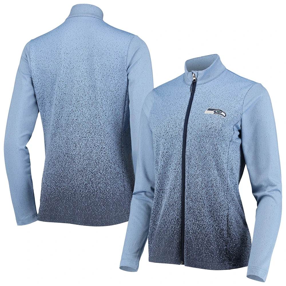 Women's Antigua Royal/College Navy Seattle Seahawks Guide Full-Zip Jacket