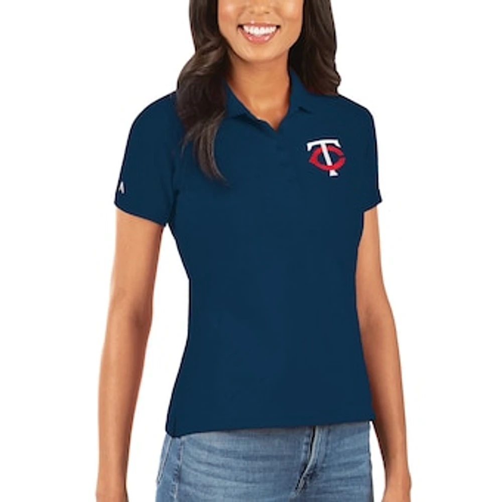 Women's Antigua Navy Minnesota Twins Legacy Pique Polo