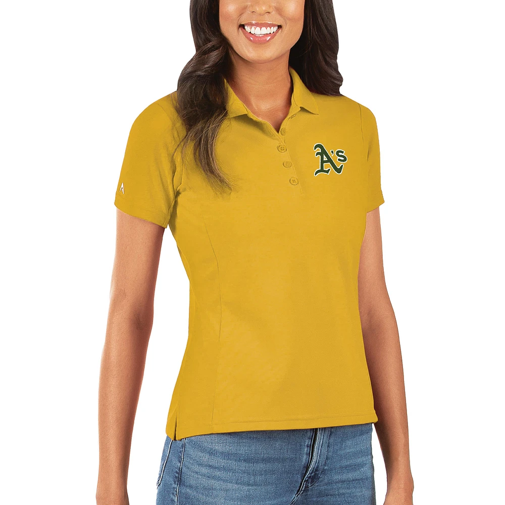 Women's Antigua Gold Athletics Legacy Pique Polo