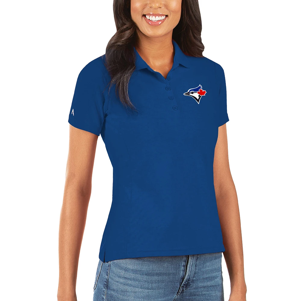 Women's Antigua Royal Toronto Blue Jays Legacy Pique Polo