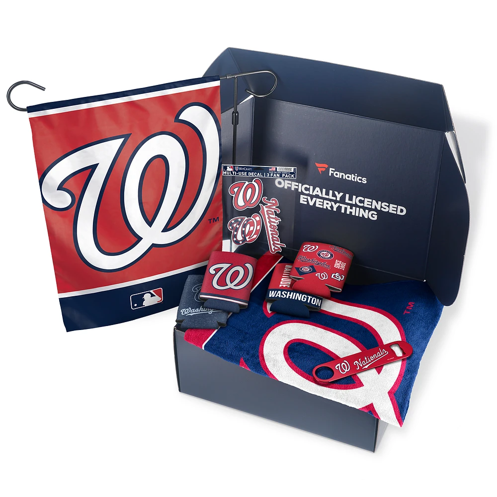 Washington Nationals Fanatics Pack Tailgate Game Day Essentials Gift Box - $80+ Value