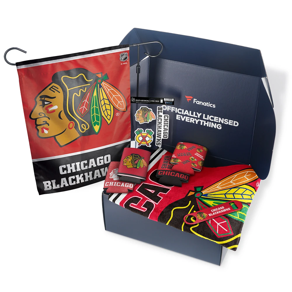Chicago Blackhawks Fanatics Pack Tailgate Game Day Essentials Gift Box - $80+ Value