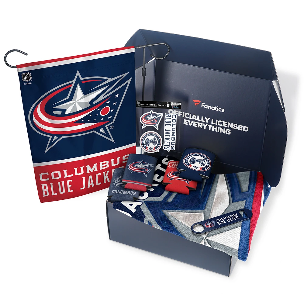 Columbus Blue Jackets Fanatics Pack Tailgate Game Day Essentials Gift Box - $80+ Value