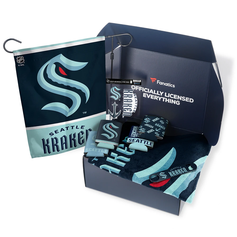 Seattle Kraken Fanatics Pack Tailgate Game Day Essentials Gift Box - $80+ Value