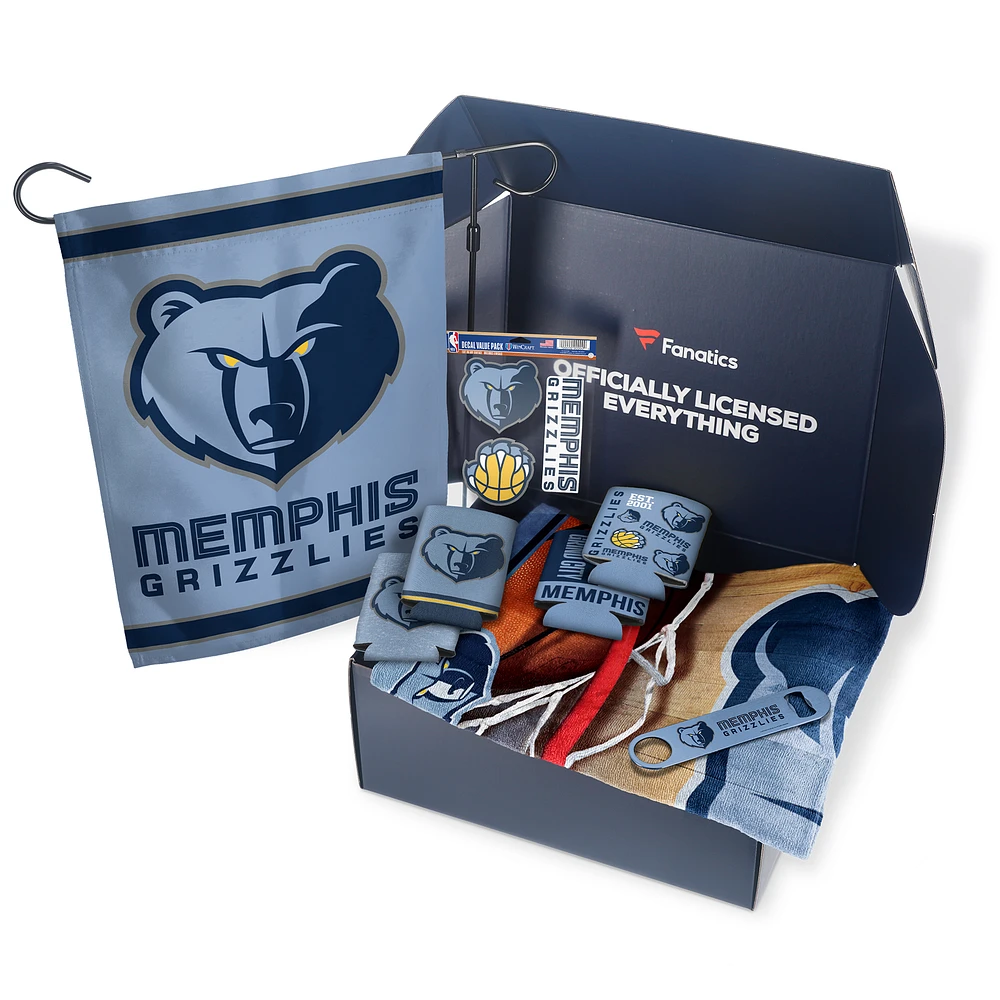 Memphis Grizzlies Fanatics Pack Tailgate Game Day Essentials Gift Box - $80+ Value