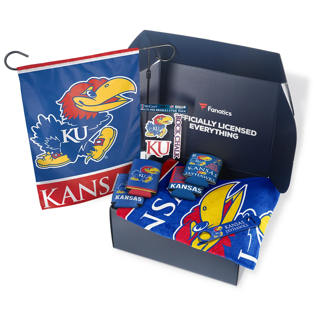 Kansas Jayhawks Fanatics Pack Tailgate Game Day Essentials Gift Box - $80+ Value