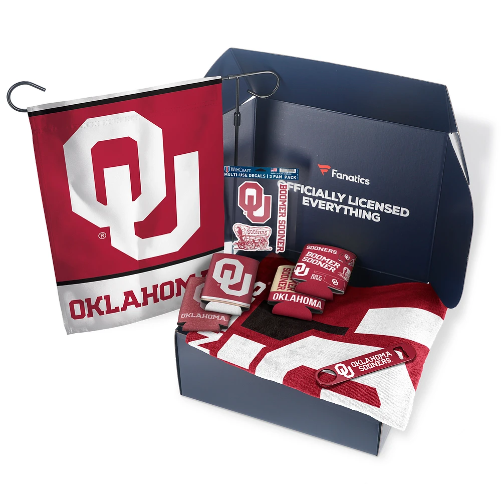 Oklahoma Sooners Fanatics Pack Tailgate Game Day Essentials Gift Box - $80+ Value