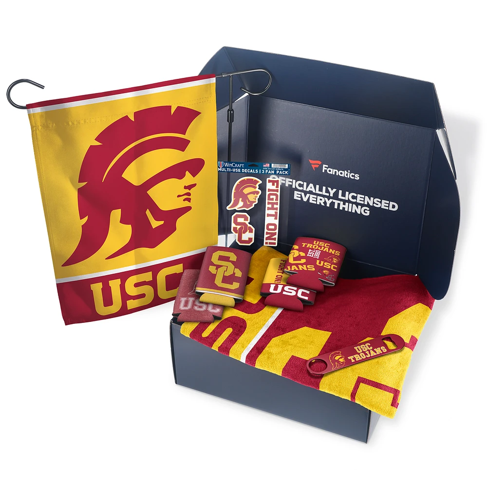 USC Trojans Fanatics Pack Tailgate Game Day Essentials Gift Box - $80+ Value
