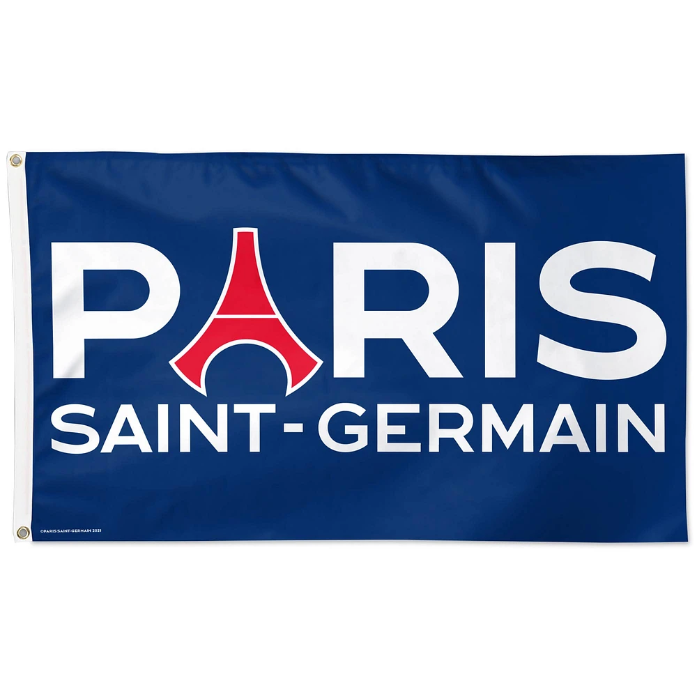 WinCraft Paris Saint-Germain 3' x 5' Single-Sided Wordmark Deluxe Flag