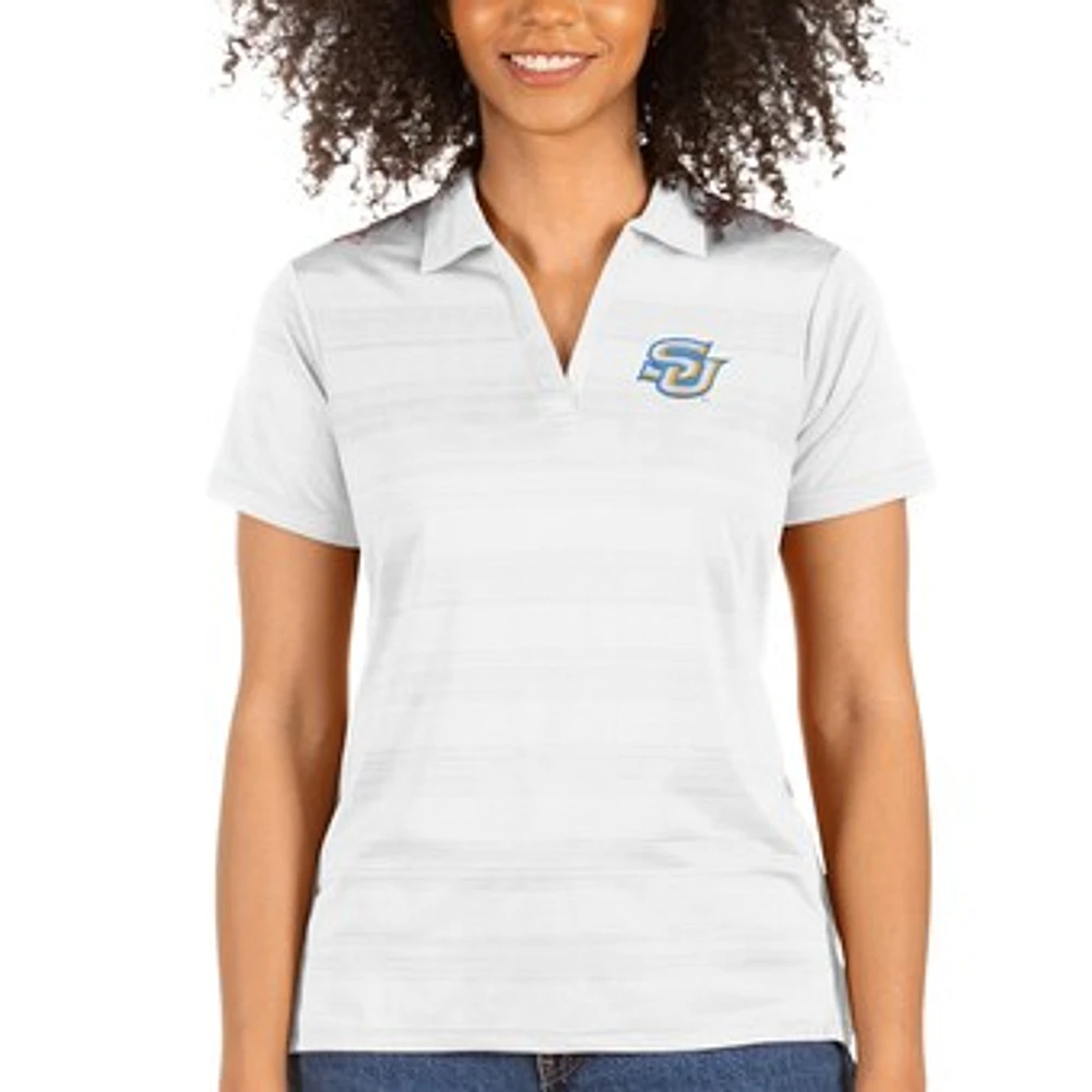 Women's Antigua White Southern University Jaguars Compass Polo