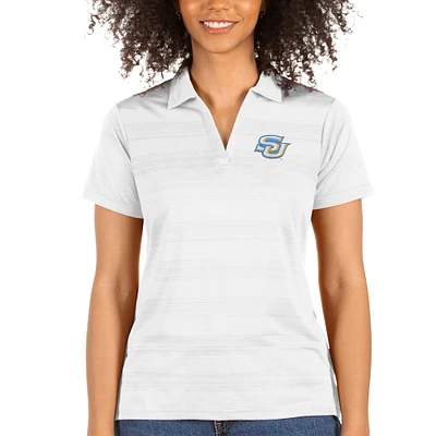 Women's Antigua White Southern University Jaguars Compass Polo