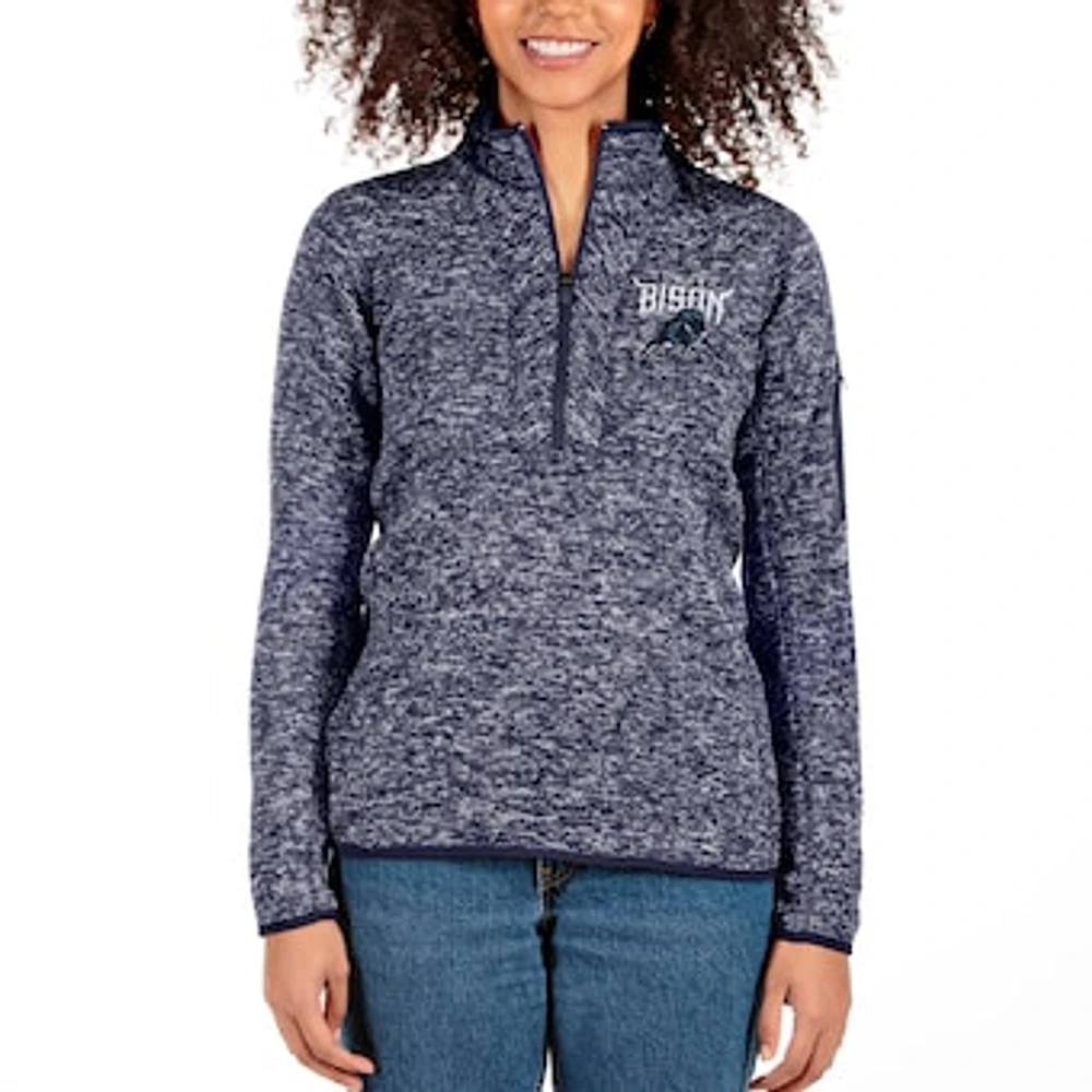 Women's Antigua Navy Howard Bison Fortune Half-Zip Pullover Jacket